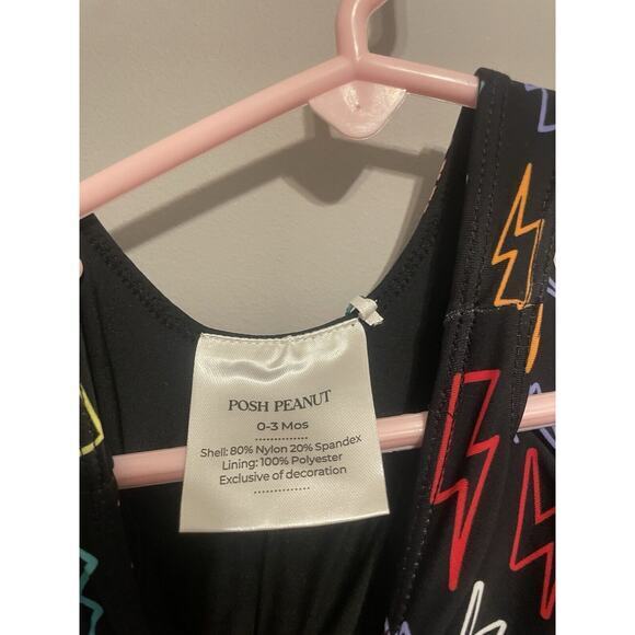 New Posh Peanut Baby Girl's One-Piece Zack Swimsuit Size 0-3 Months - Picture 4 of 6